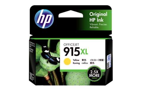 HP #915XL OfficeJet 8022 Yellow Ink Cartridge (Genuine)