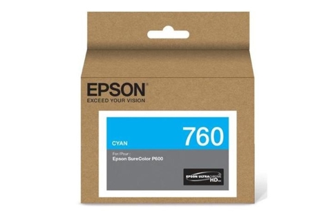 Epson 760 SURECOLOR SC P600 Cyan Ink (Genuine)