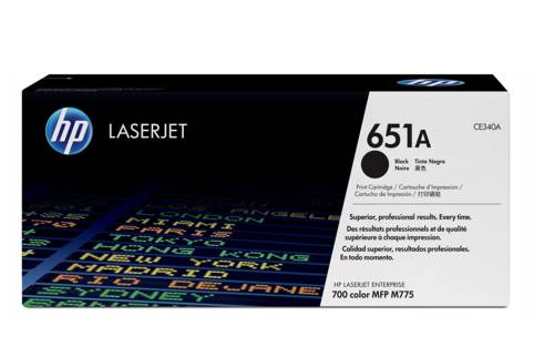 HP #651A Laserjet Enterprise 700 MFP M775dn Black Toner Cartridge (Genuine)