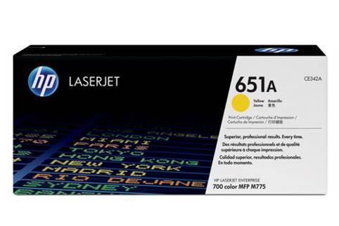 HP #651A Laserjet Enterprise 700 MFP M775z Yellow Toner (Genuine)