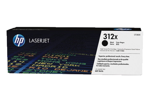 HP Laserjet Pro M476DW MFP #312X High Yield Black Toner Cartridge (Genuine)