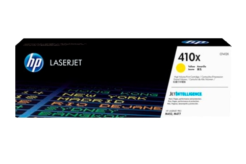 HP LaserJet Pro M477FNW #410X Yellow High Yield Toner Cartridge (Genuine)