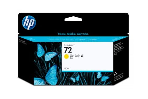 HP #72 DesignJet T1300 130ml Yellow Ink  (Genuine)
