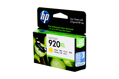 HP #920 Officejet 6500A Plus E710n Yellow XL Ink (Genuine)