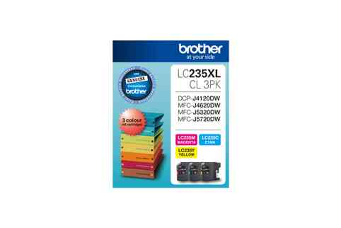 Brother DCP-J4120DW High Yield Tri Colour Ink Value Pack (Genuine)