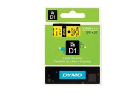 DYMO SD40918 Black on Yellow 9MM X 7M Tape (Genuine)