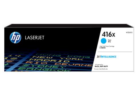 HP LaserJet Pro M454 #416X Cyan High Yield Toner Cartridge (Genuine)