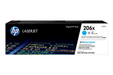 HP Colour LaserJet Pro M282 #206X Cyan Toner Cartridge (Genuine)