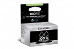 Lexmark #100XL Pro205 Black Ink Twin Pack  (Genuine)