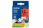 Brother PT-9800PCN Laminated Black on Red Tape - 12mm x 8m (Genuine)