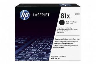 HP LaserJet Enterprise M606 #81X Black High Yield Toner Cartridge (Genuine)