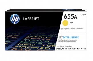 HP #655A LaserJet Enterprise M653 Yellow Toner Cartridge (Genuine)
