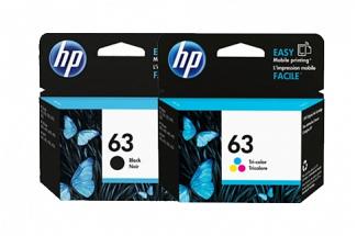 HP #63 DeskJet 2130 Ink Cartridge Combo Pack (Genuine)