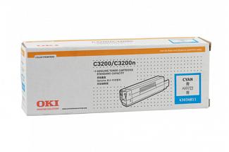 Oki C3200 Cyan Toner Cartridge (Genuine)
